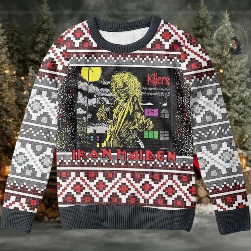 Iron Maiden Killers Album Cover Signature Eddie Holiday 2025 Ugly Christmas Sweater Iron Maiden Killers Album Cover Signature Eddie Holiday 2025 Ugly Christmas Sweater