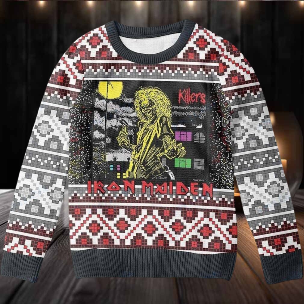 Iron Maiden Killers Album Cover Signature Eddie Holiday 2025 Ugly Christmas Sweater Iron Maiden Killers Album Cover Signature Eddie Holiday 2025 Ugly Christmas Sweater