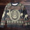 Nirvana Band Photo With Logo Classic Black Ugly Christmas Sweater Nirvana Band Photo With Logo Classic Black Ugly Christmas Sweater