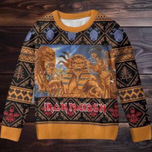 Iron Maiden Powerslave Egyptian Gods Ugly Christmas Sweater