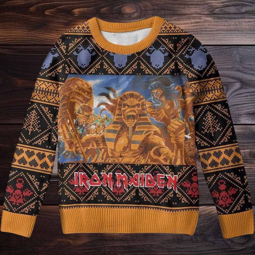 Iron Maiden Powerslave Egyptian Gods Ugly Christmas Sweater Iron Maiden Powerslave Egyptian Gods Ugly Christmas Sweater