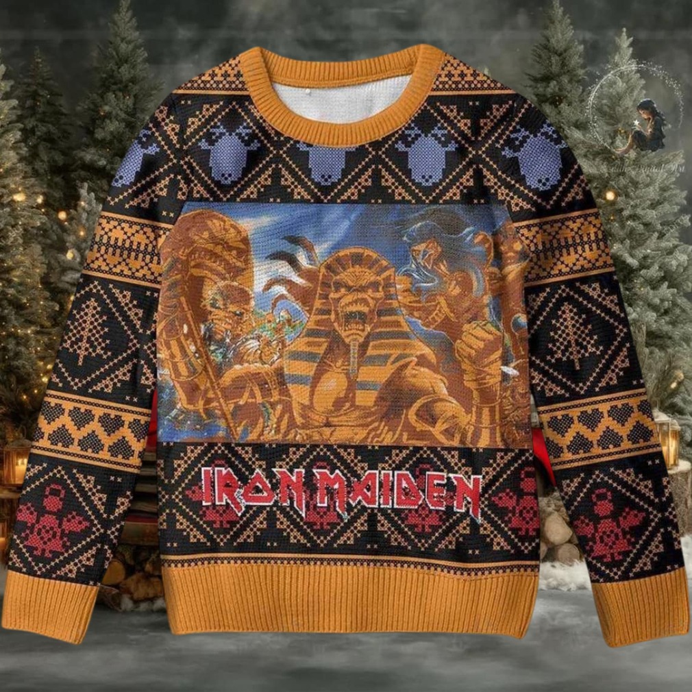 Iron Maiden Powerslave Egyptian Gods Ugly Christmas Sweater Iron Maiden Powerslave Egyptian Gods Ugly Christmas Sweater