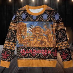 Iron Maiden Powerslave Egyptian Gods Ugly Christmas Sweater