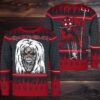 Ghost Band Funny Holiday Style Reindeer Under The Snowy Night Ugly Christmas Sweater 2025 Ghost Band Funny Holiday Style Reindeer Under The Snowy Night Ugly Christmas Sweater 2025