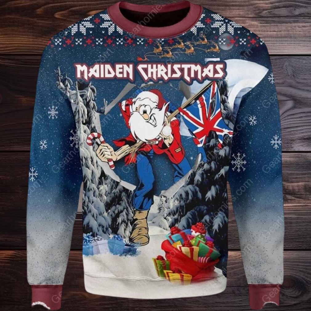 Iron Maiden Trooper Santa Eddie The Trooper Maiden Christmas Ugly Sweater Iron Maiden Trooper Santa Eddie The Trooper Maiden Christmas Ugly Sweater