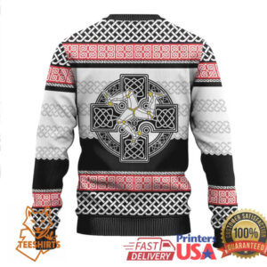 Isle of Man Celtic Knot Ugly Christmas Sweater Celtic Nation Heritage Prid