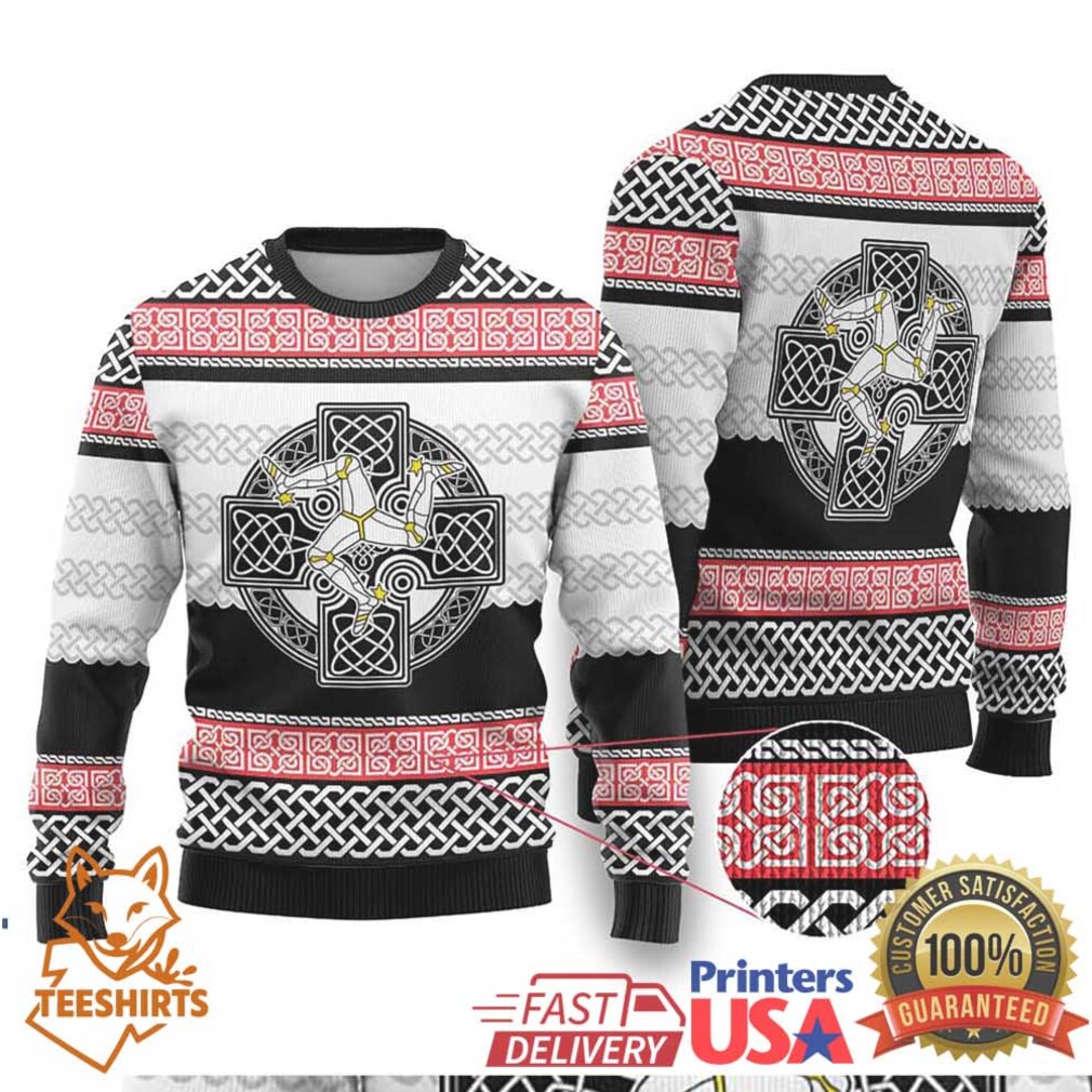 Isle of Man Celtic Knot Ugly Christmas Sweater Celtic Nation Heritage Prid Isle of Man Celtic Knot Ugly Christmas Sweater Celtic Nation Heritage Prid