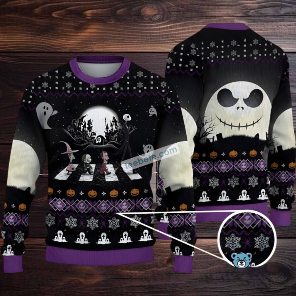 Jack Skellington Lock Ugly Christmas Sweater Best Black Purple Jack Skellington Lock Ugly Christmas Sweater Best Black Purple