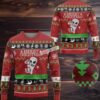 Jack Skellington Sally And Boogie Ugly Christmas Sweater Funny Adults Red White
