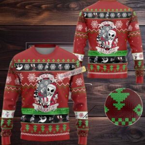 Jack Skellington Nice Or Naughty Ugly Christmas Sweatshirt Best Red