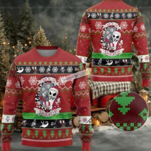 Jack Skellington Nice Or Naughty Ugly Christmas Sweatshirt Best Red