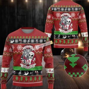 Jack Skellington Nice Or Naughty Ugly Christmas Sweatshirt Best Red