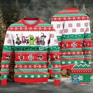 Jack Skellington Sally Clown Lock Zero Devil Ugly Christmas Sweatshirt Men