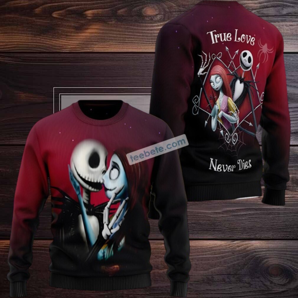 Jack Skellington Sally True Love Ugly Christmas Sweater Family Jack Skellington Sally True Love Ugly Christmas Sweater Family