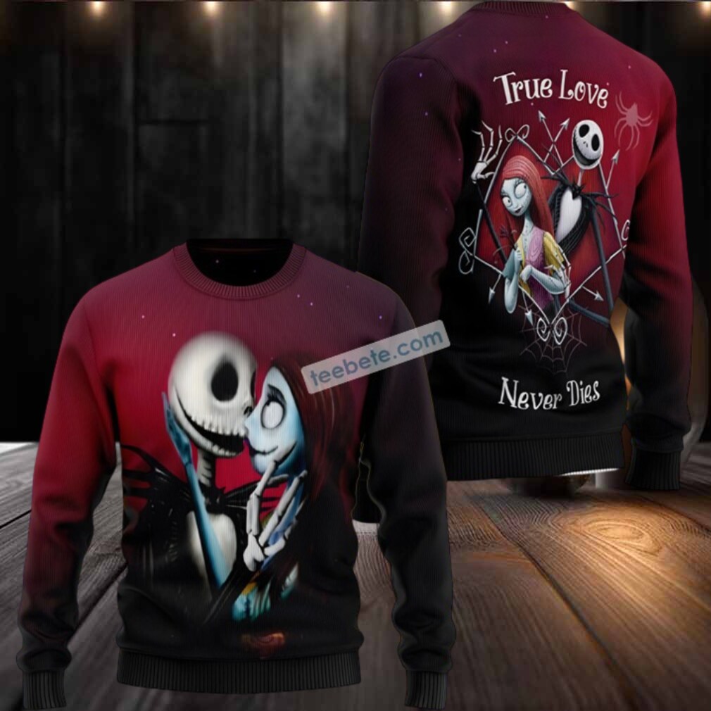 Jack Skellington Sally True Love Ugly Christmas Sweater Family Jack Skellington Sally True Love Ugly Christmas Sweater Family
