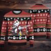 Jack Skellington Santa Christmas Wreath Ugly Christmas Sweater Cheap Red Black