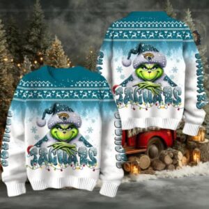 Jacksonville Jaguars Grinch Stolen Christmas Sweater