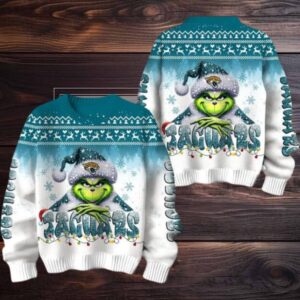 Jacksonville Jaguars Grinch Stolen Christmas Sweater