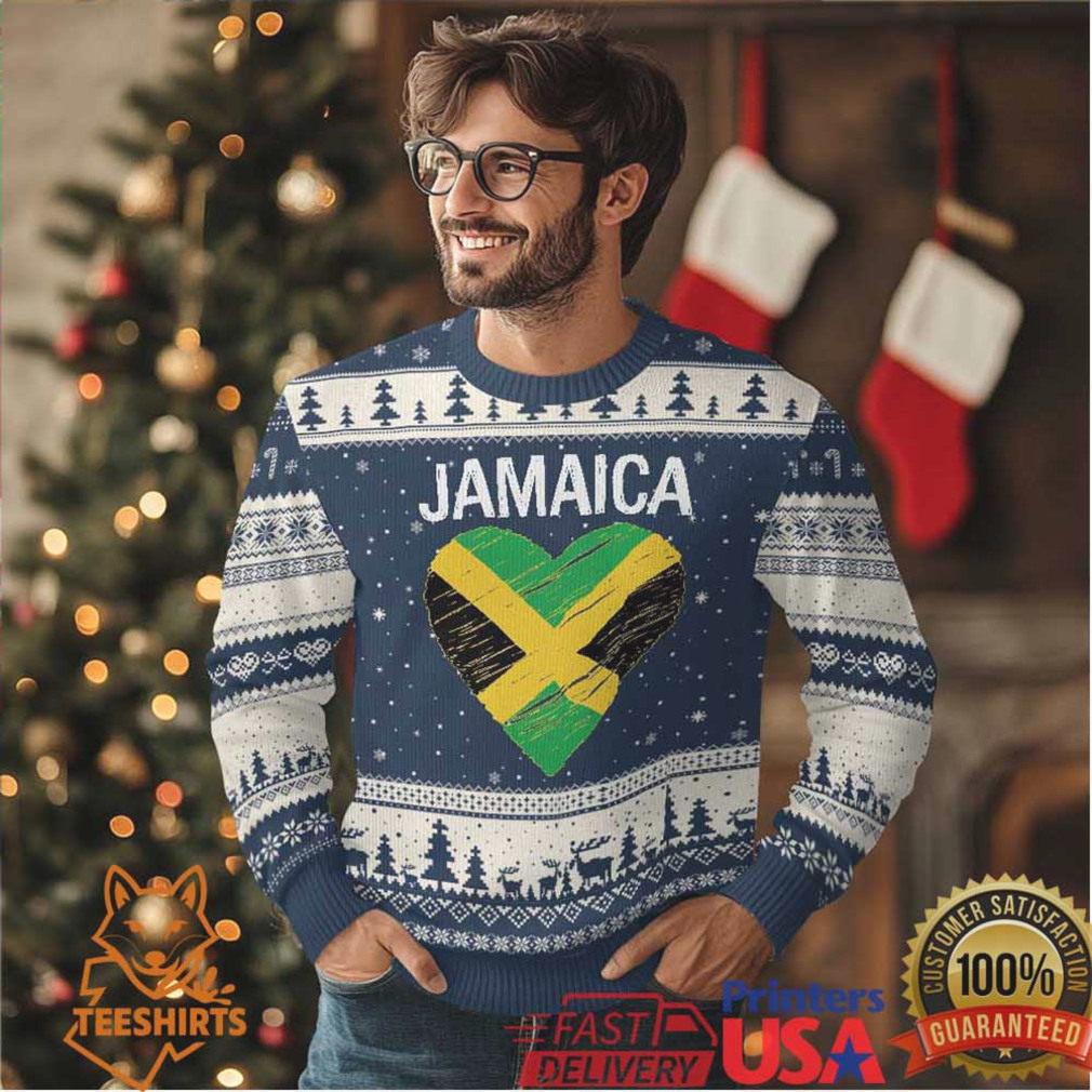 Jamaican Heart Flag Ugly Christmas Sweater Patriotic Jamaica Girls Proud Jamaican Roots Jamaican Heart Flag Ugly Christmas Sweater Patriotic Jamaica Girls Proud Jamaican Roots