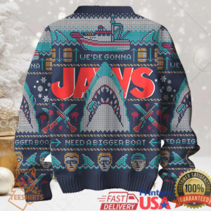 Jaws We're Gonna Need a Bigger Boat Ugly Christmas Sweater