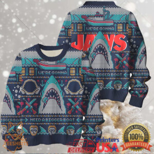 Jaws We're Gonna Need a Bigger Boat Ugly Christmas Sweater