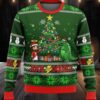 Godzilla Tree Christmas Ugly Sweater Godzilla Tree Christmas Ugly Sweater