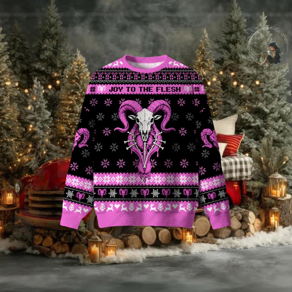 Joy To The Flesh Ugly Christmas Sweatshirt Joy To The Flesh Ugly Christmas Sweatshirt