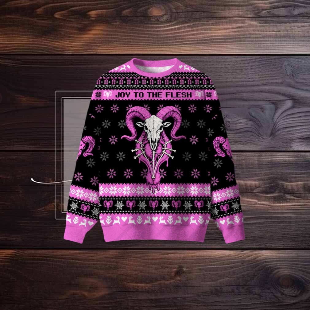 Joy To The Flesh Ugly Christmas Sweatshirt Joy To The Flesh Ugly Christmas Sweatshirt