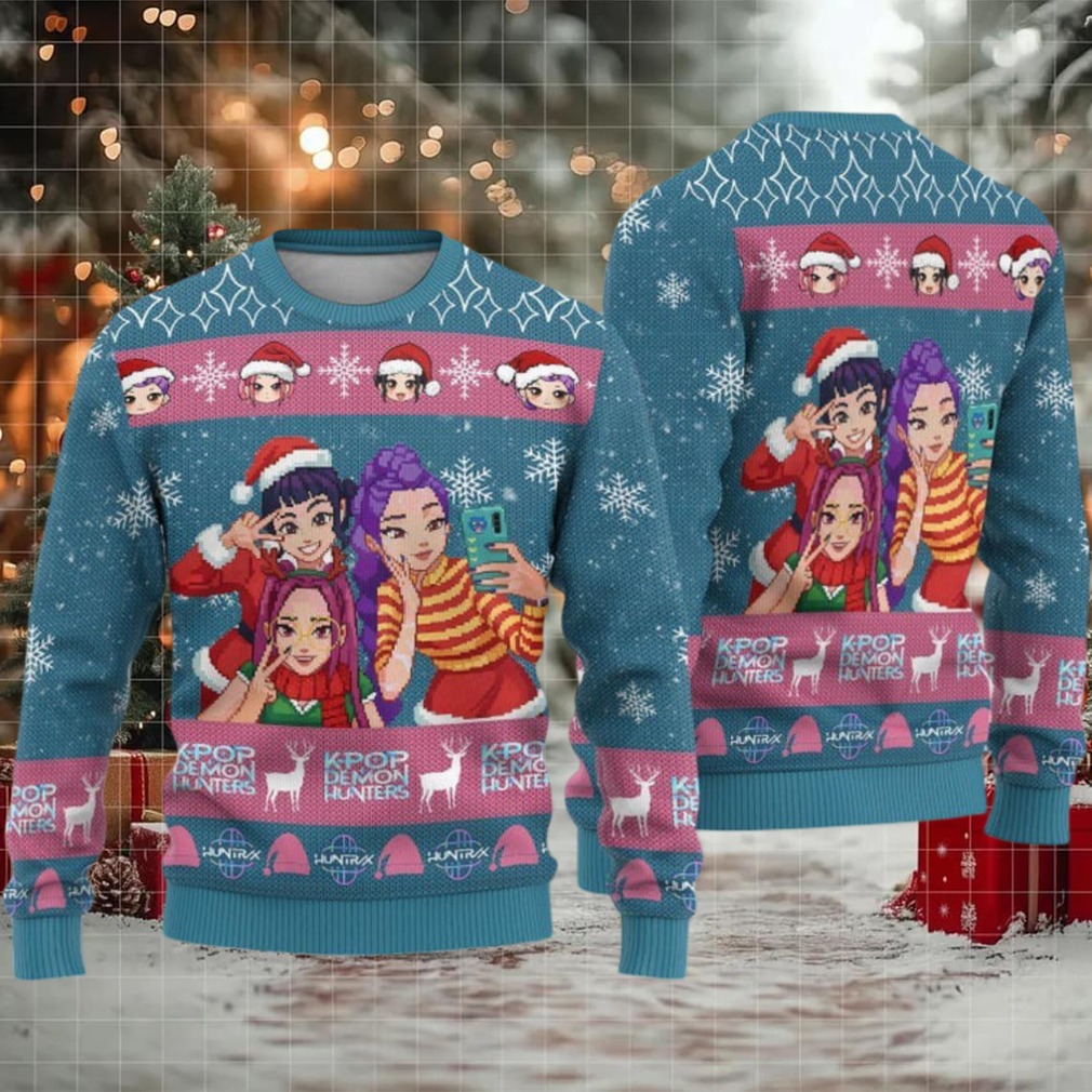 K Pop Demon Hunters Ugly Christmas Sweater K Pop Demon Hunters Ugly Christmas Sweater