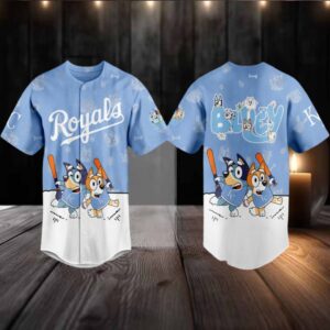 Kansas City Royals 2025 Bluey MLB Game Night Christmas Baseball Jersey