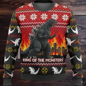 King Of The Monster Godzilla Christmas Sweater