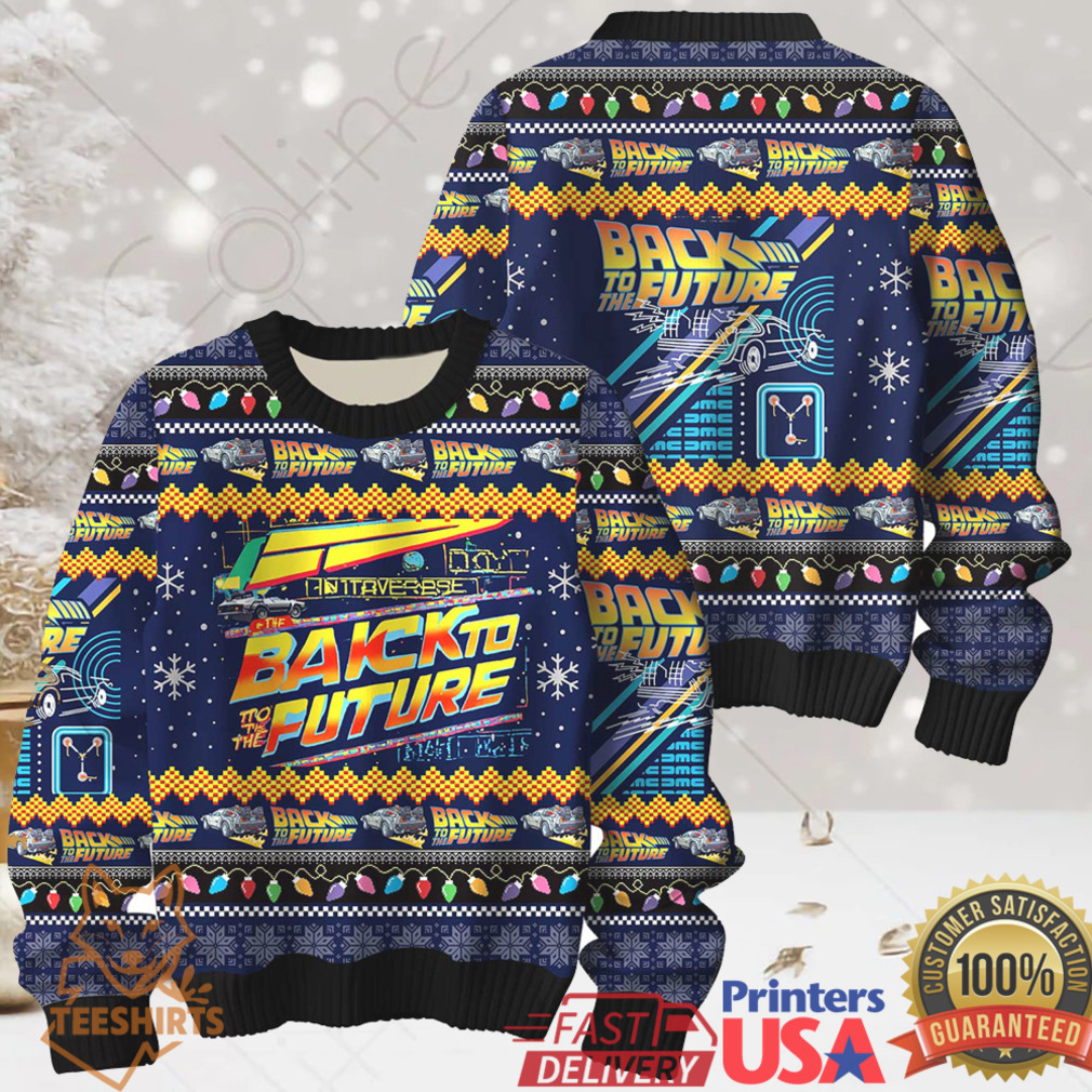 Knitted Jumper Back To The Future Ugly Christmas Sweater Knitted Jumper Back To The Future Ugly Christmas Sweater