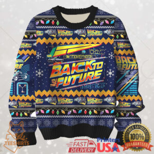 Knitted Jumper Back To The Future Ugly Christmas Sweater