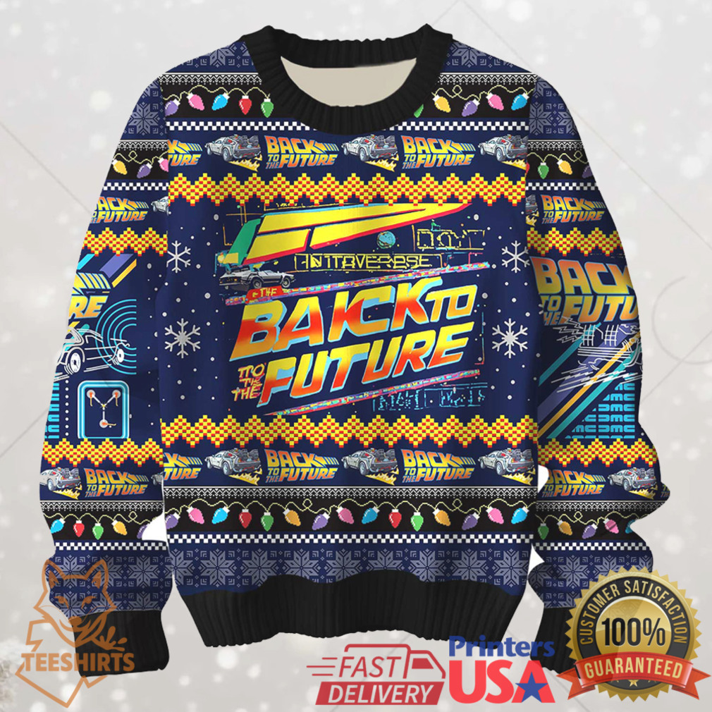 Knitted Jumper Back To The Future Ugly Christmas Sweater Knitted Jumper Back To The Future Ugly Christmas Sweater