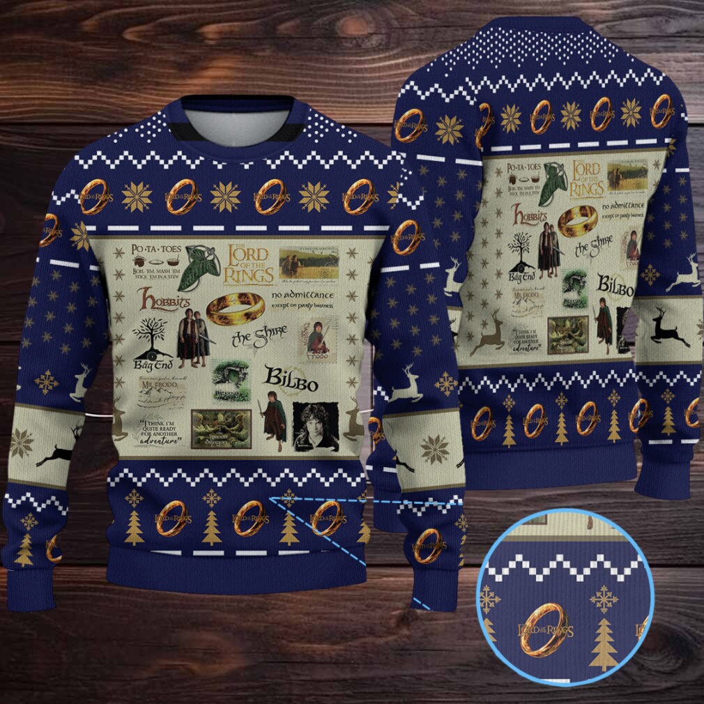 LOTR Version 2 Christmas Knitted Sweater LOTR Version 2 Christmas Knitted Sweater