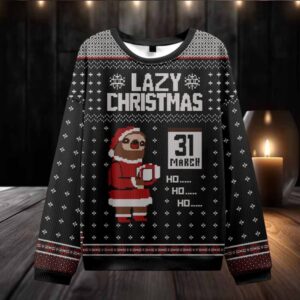 Lazy Christmas Ugly Christmas Sweater