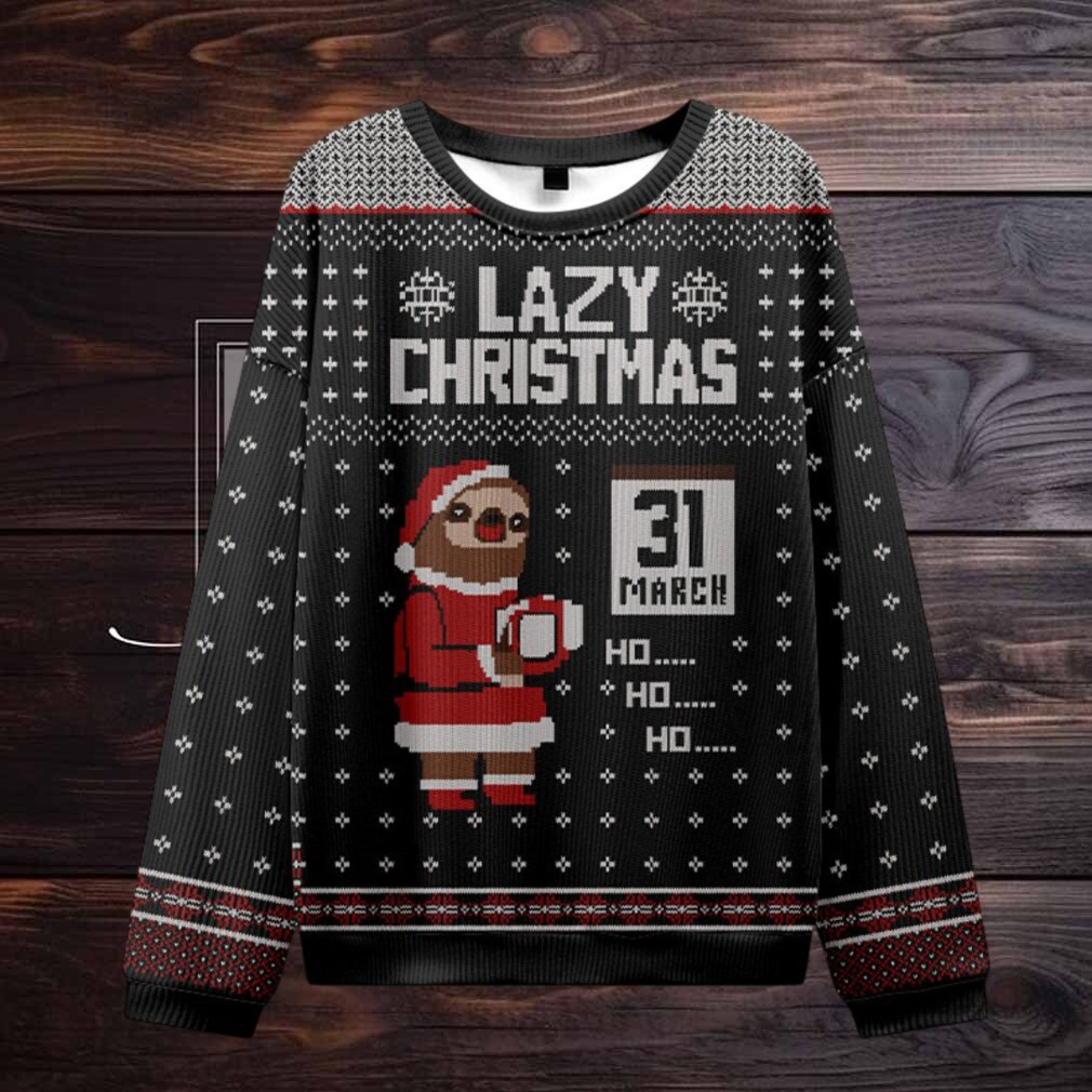Lazy Christmas Ugly Christmas Sweater Lazy Christmas Ugly Christmas Sweater