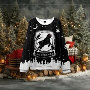 Live Deliciously Ugly Christmas Sweatshirt