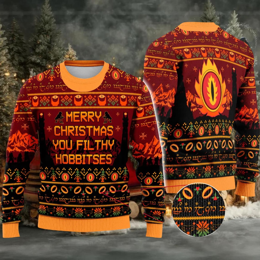 Lord Of The Ring You Filthy Hobbitses Christmas Knitted Sweater Lord Of The Ring You Filthy Hobbitses Christmas Knitted Sweater