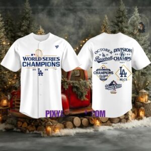 Los Angeles Dodgers 25 World Series Champions Jersey