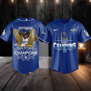 Los Angeles Dodgers Back To Back World Series Baseball Jersey 2025