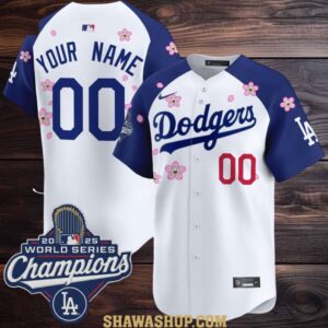 Los Angeles Dodgers Classic Champions 2025 Sakura Baseball Jersey