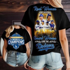 Los Angeles Dodgers MLB 2025 World Series Champions Black Shirt