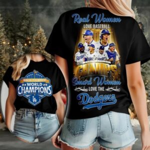 Los Angeles Dodgers MLB 2025 World Series Champions Black Shirt