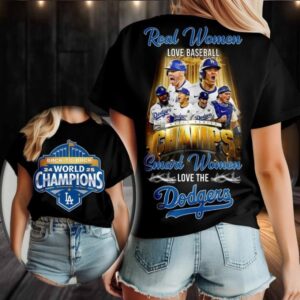 Los Angeles Dodgers MLB 2025 World Series Champions Black Shirt