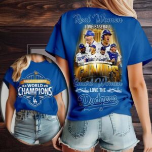 Los Angeles Dodgers MLB 2025 World Series Champions Blue Shirt
