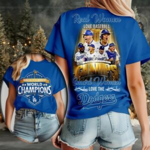 Los Angeles Dodgers MLB 2025 World Series Champions Blue Shirt