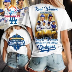 Los Angeles Dodgers MLB 2025 World Series Champions White Shirt
