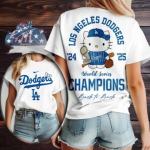 Los Angeles Dodgers MLB Hello Kitty Shirt
