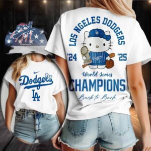 Los Angeles Dodgers MLB Hello Kitty Shirt